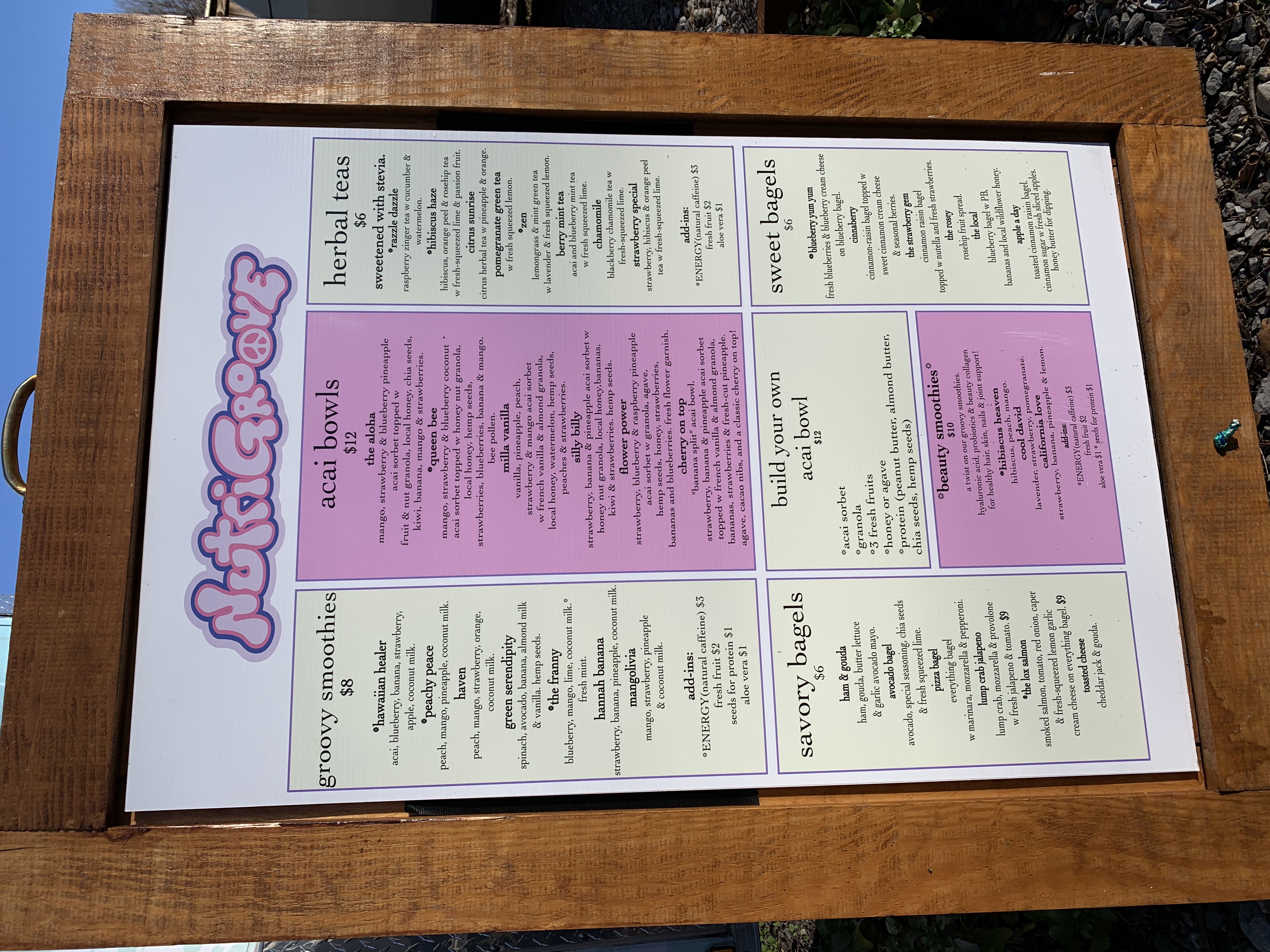 NutriGroove Menu