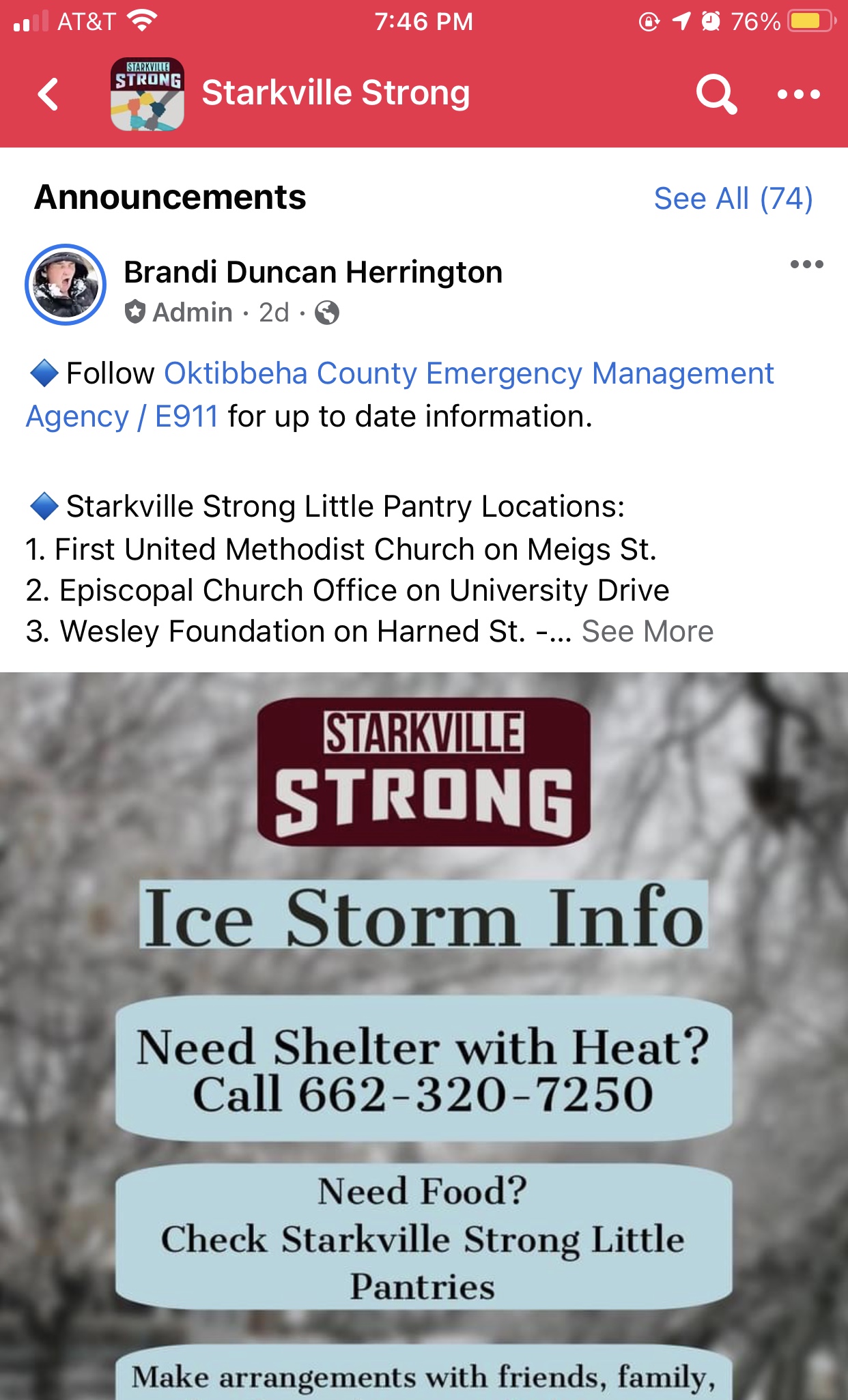 Starkville Strong Post 2